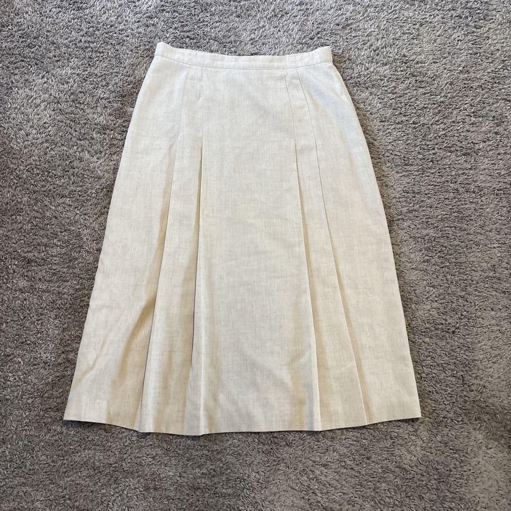 Vintage Orvis Tan Women's skirt size‎ 14 Made In USA